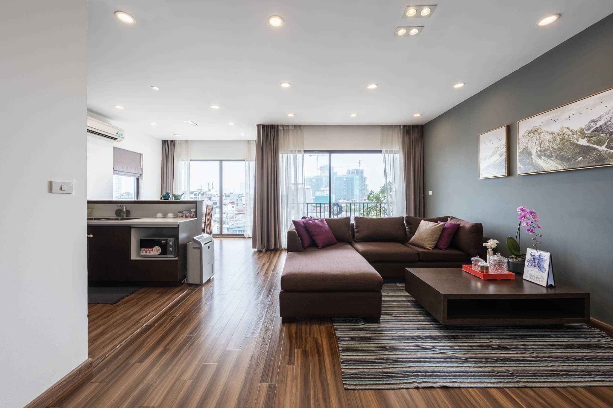 Moon Lake, 7th Floor, 2 Bedroom Apartment on To Ngoc Van, Tay Ho 2