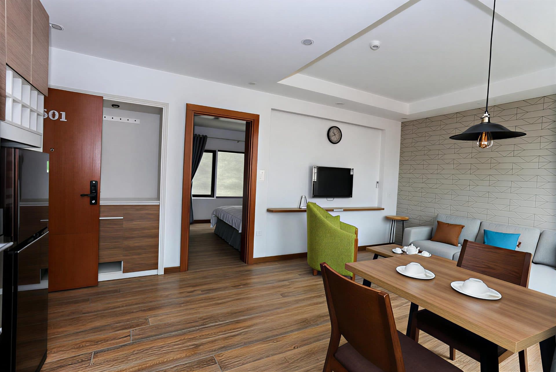 Balcony 1-Bed Apartment for Rent in West Lake, Hanoi 3