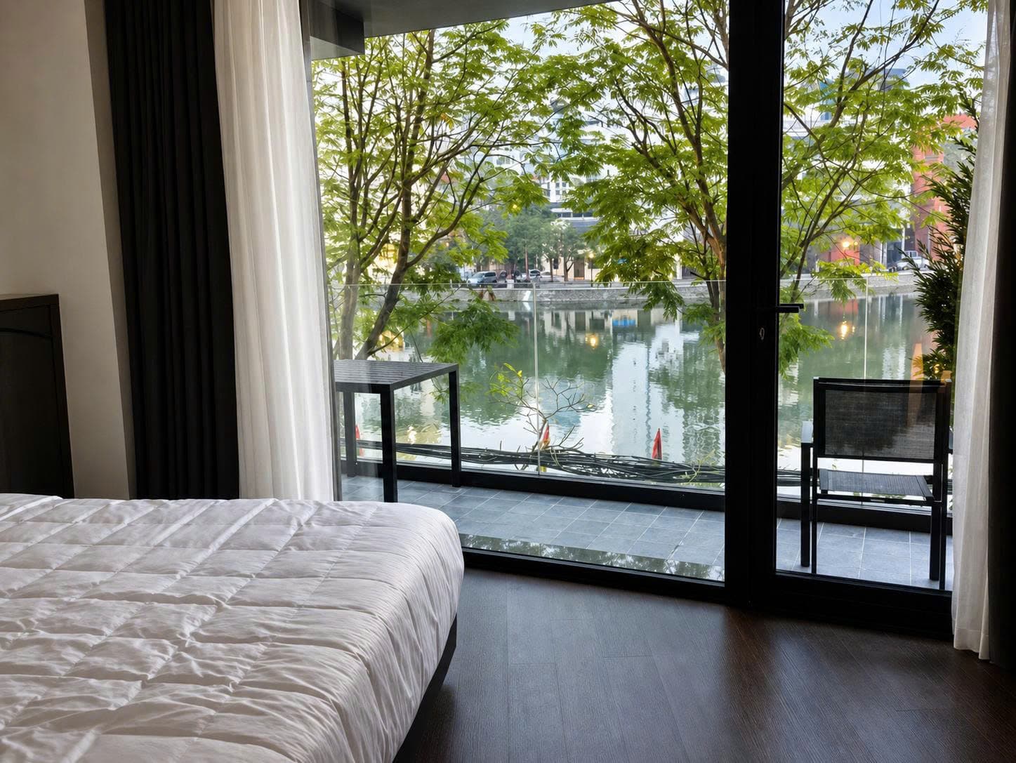 Lake View 1-Bed Apartment for Rent in West Lake, Hanoi 2