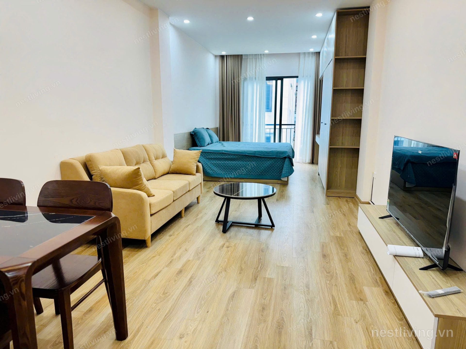 1-Bed Apartment with Balcony for Rent in Long Bien, Hanoi