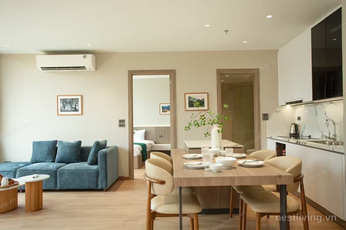 Balcony 2-Bed Apartment for Rent in West Lake, Hanoi