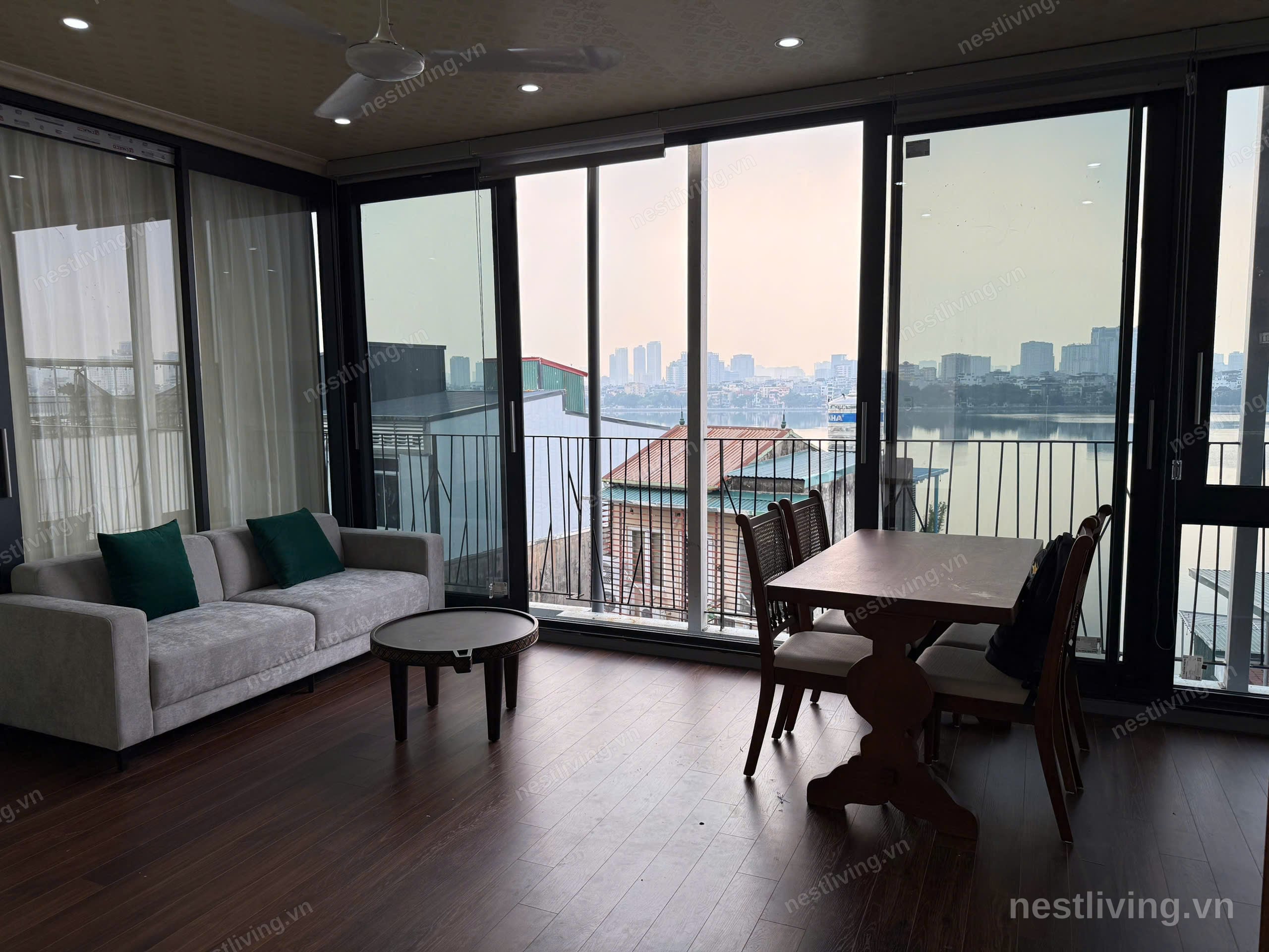 Lake View 2-Bed Apartment for Rent in West Lake, Hanoi