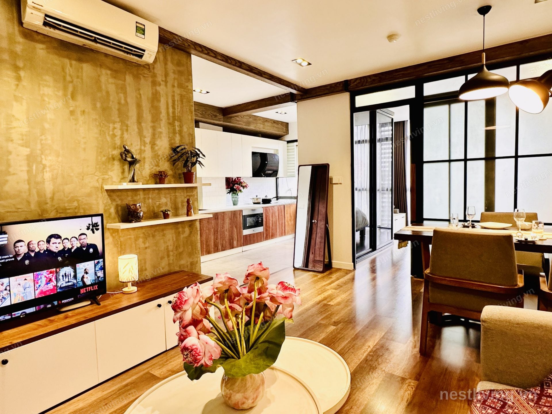 City View 1-Bed Apartment for Rent in West Lake, Hanoi