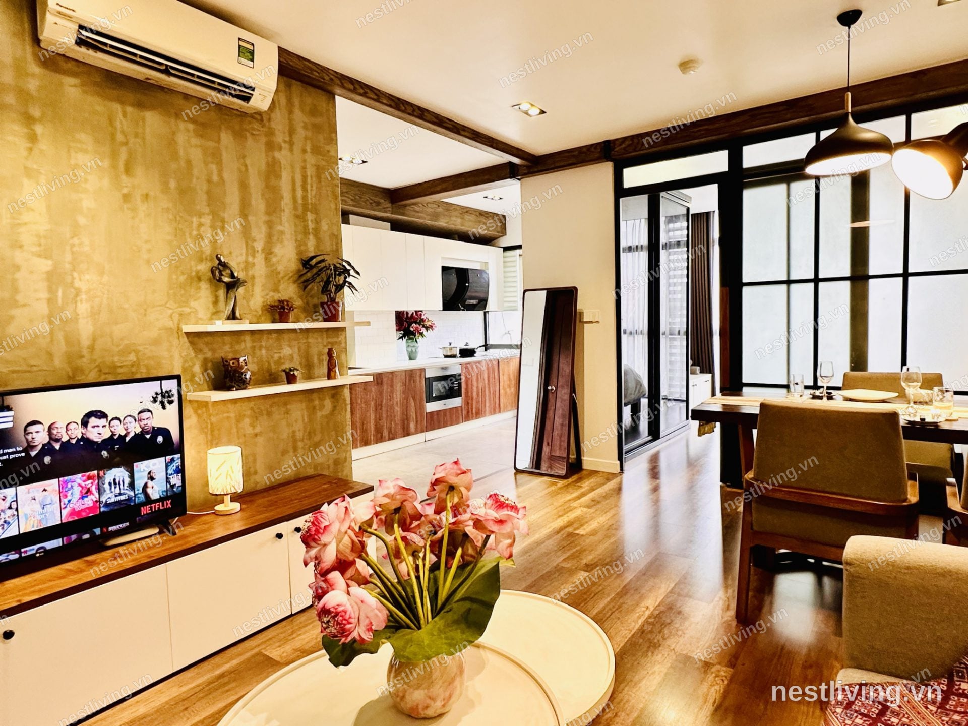 City View 1-Bed Apartment for Rent in West Lake, Hanoi