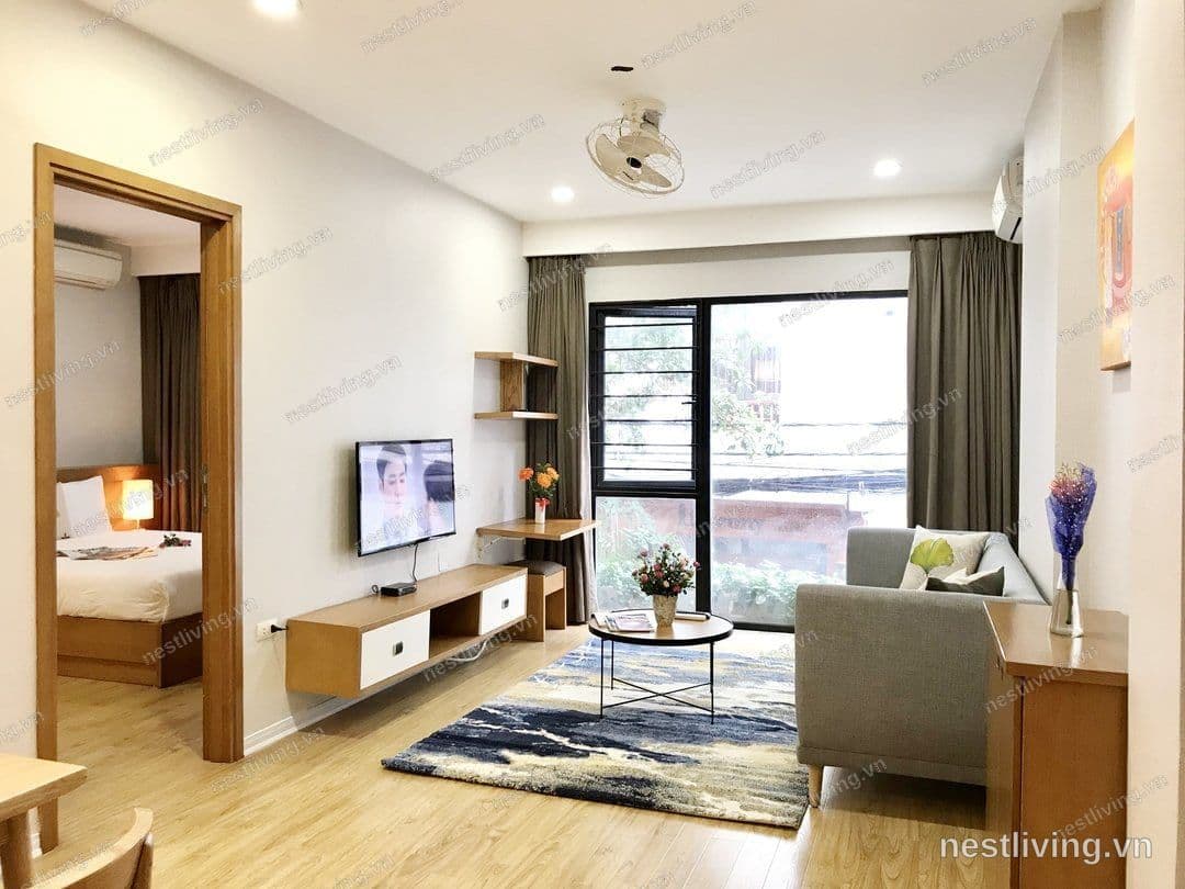 Balcony 1-Bed Apartment for Rent in Ba Dinh, Hanoi