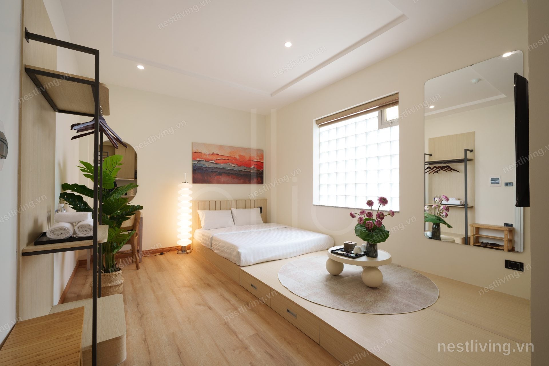 Furnished Studio for Rent in West Lake, Hanoi