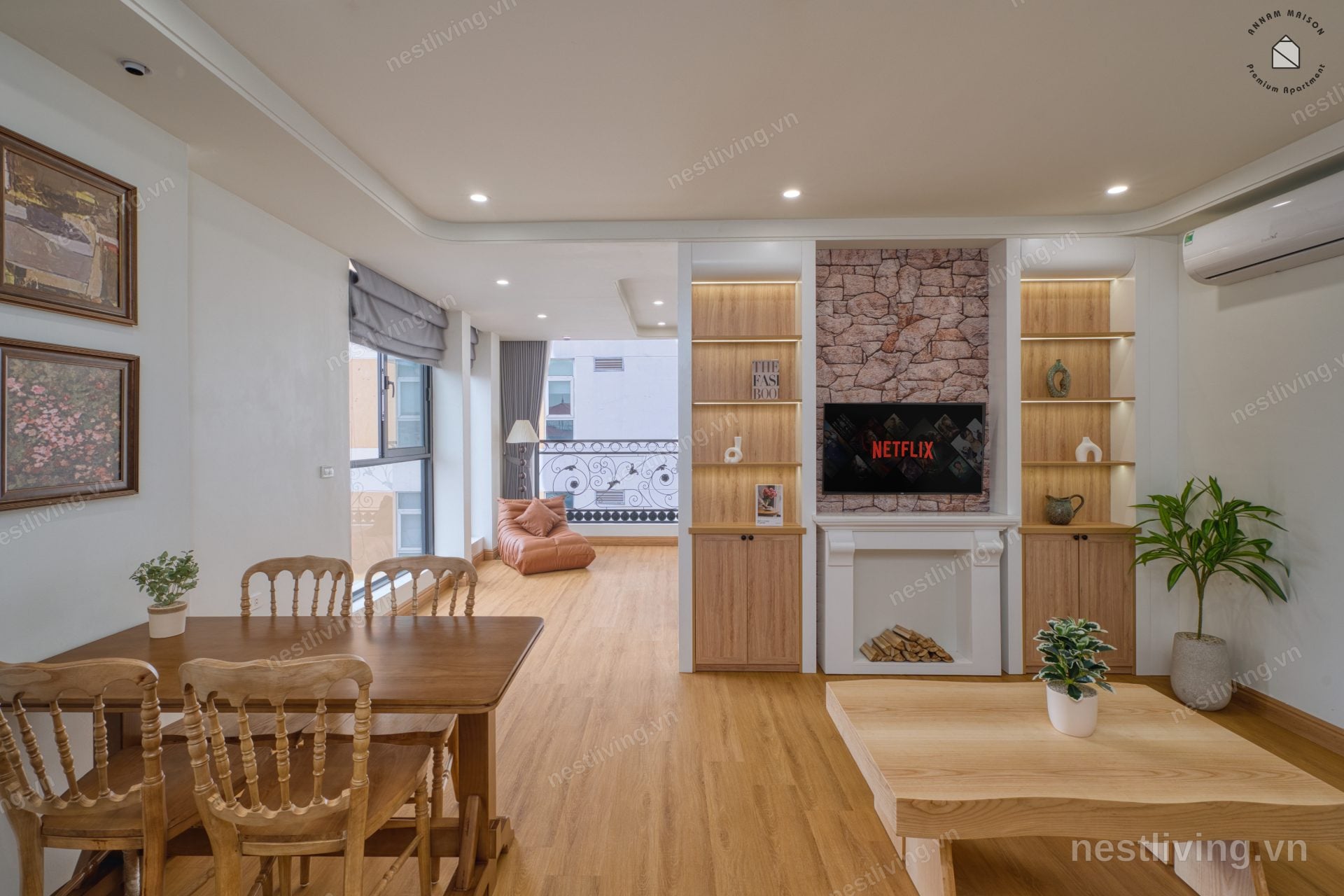 Lake View 1-Bed Apartment for Rent in West Lake, Hanoi