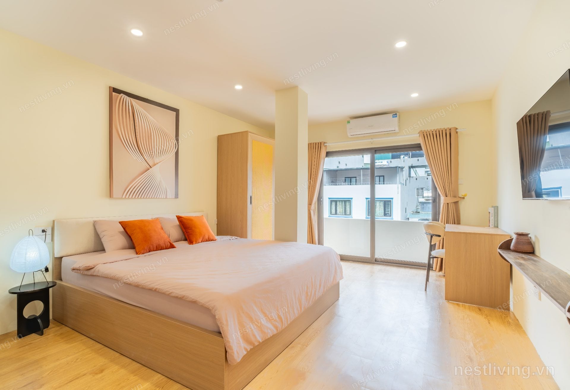 Studio with Balcony for Rent in West Lake, Hanoi