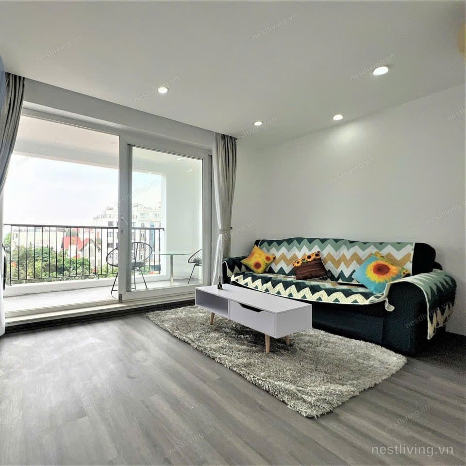 Balcony 1-Bed Apartment for Rent in West Lake, Hanoi