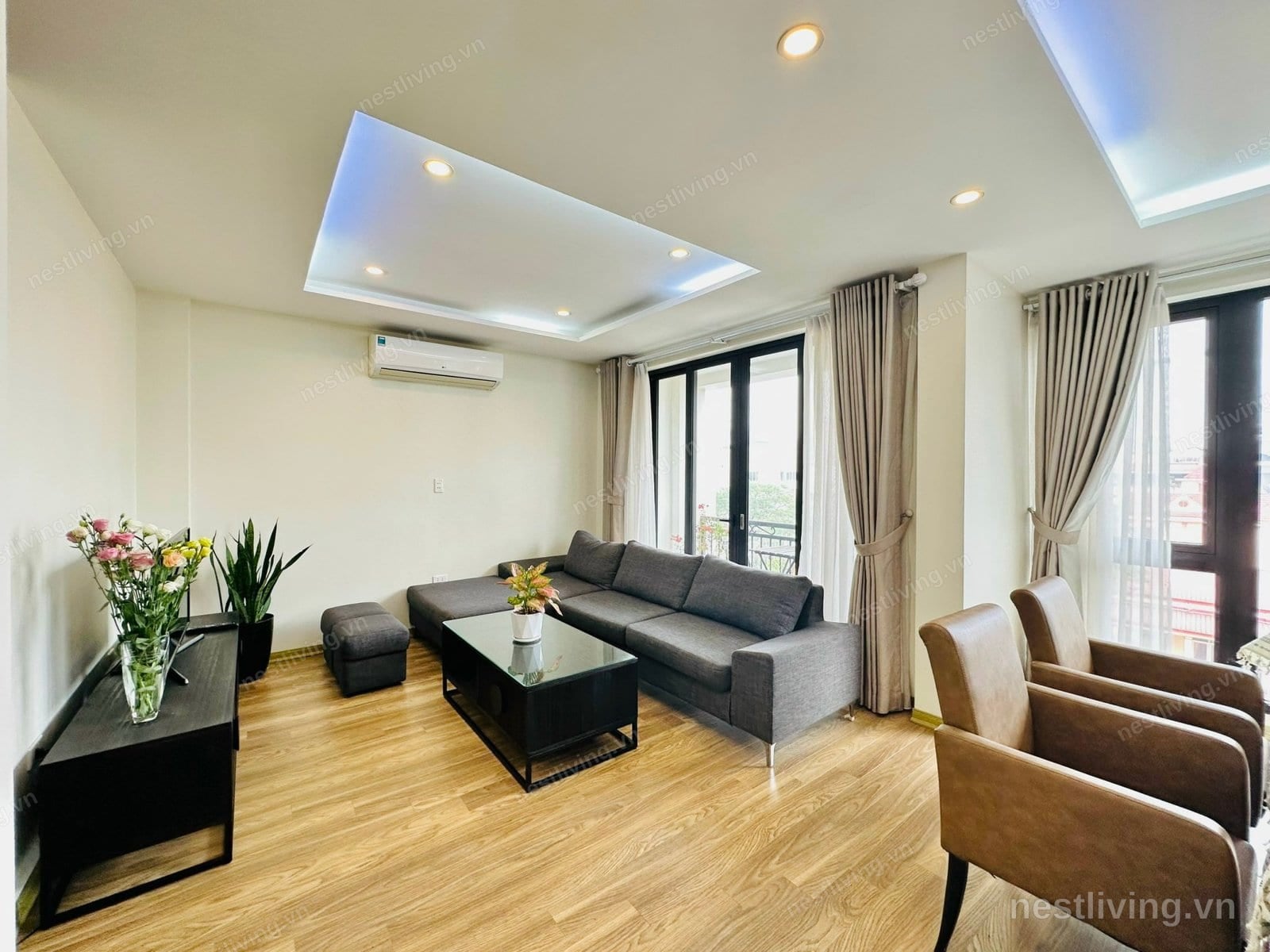 3-Bed Apartment with Balcony for Rent in West Lake, Hanoi
