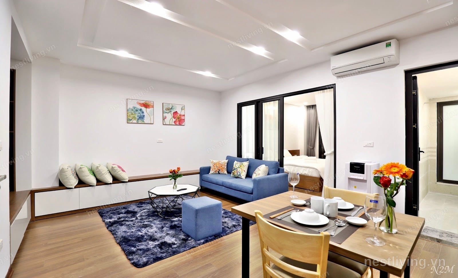 City View 1-Bed Apartment for Rent in West Lake, Hanoi