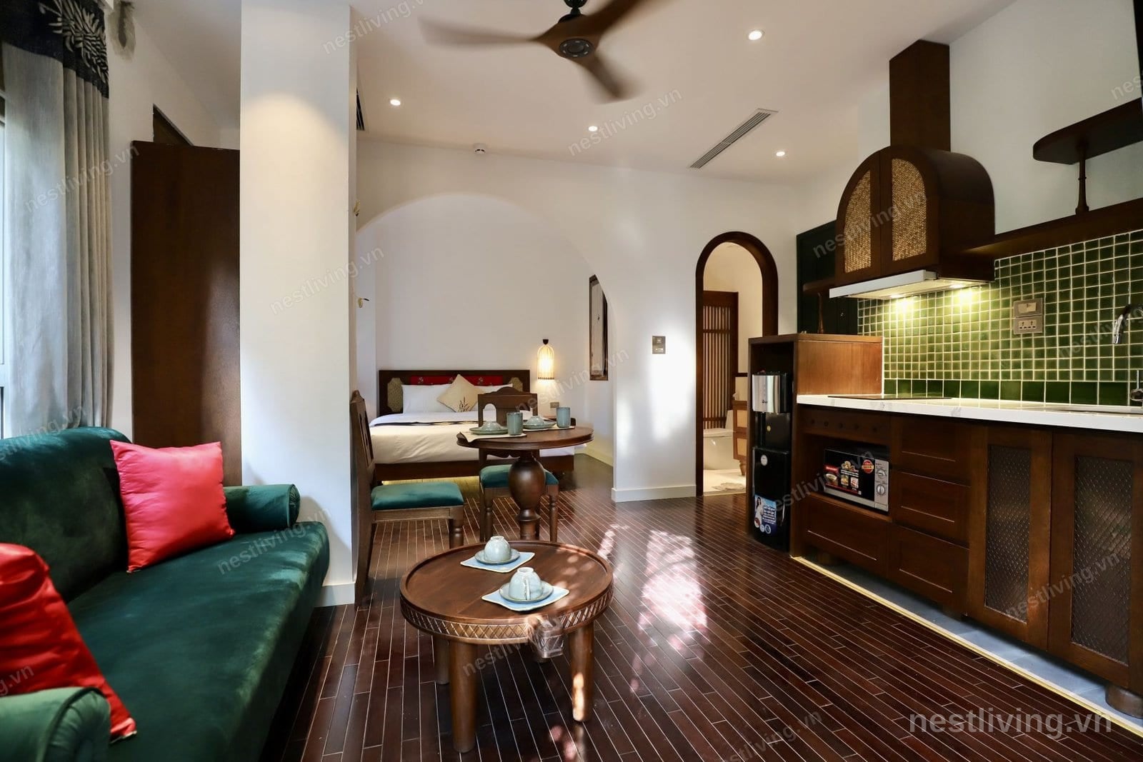 1-Bed Apartment with Balcony for Rent in Ba Dinh, Hanoi