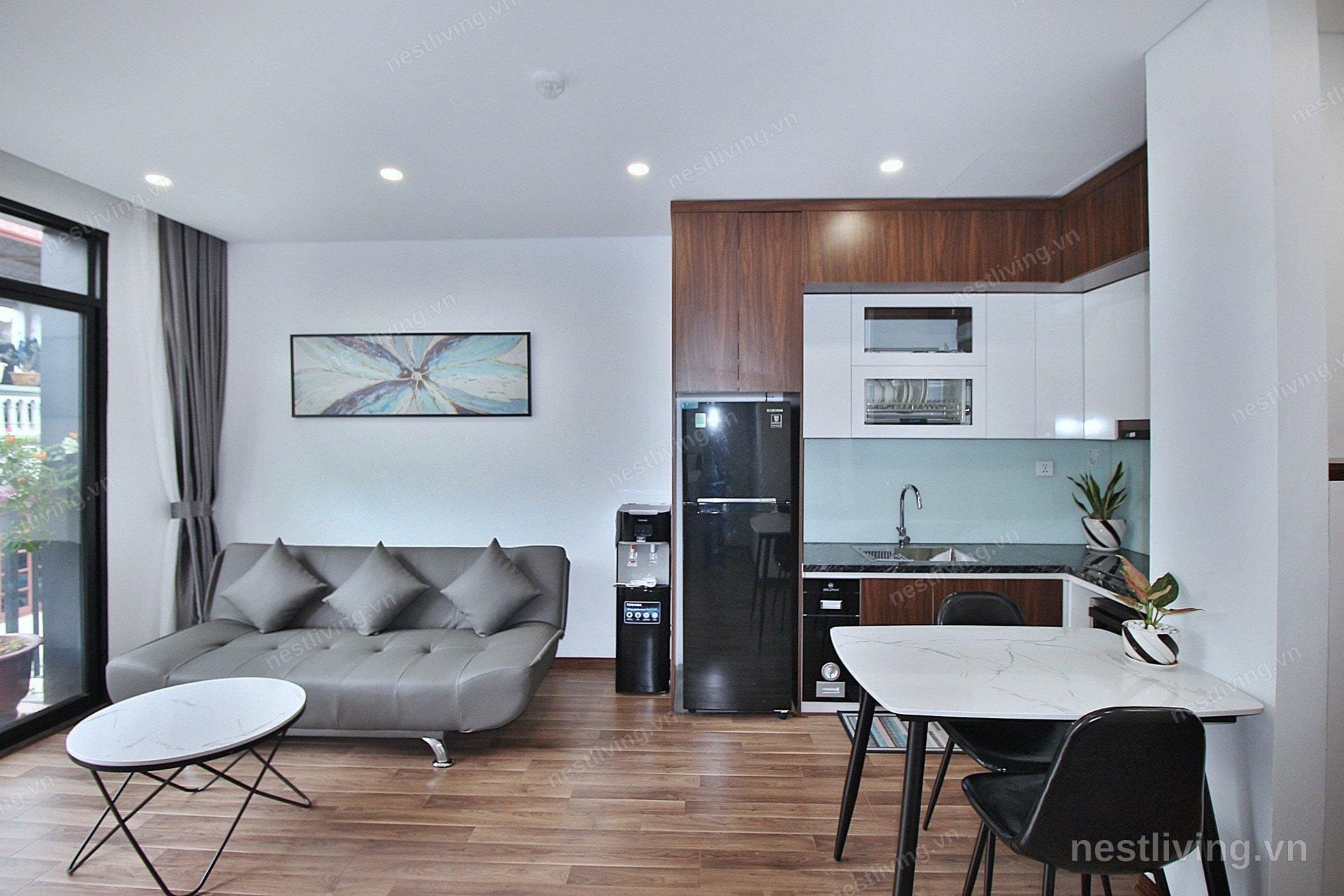 1-Bed Apartment with Balcony for Rent in West Lake, Hanoi
