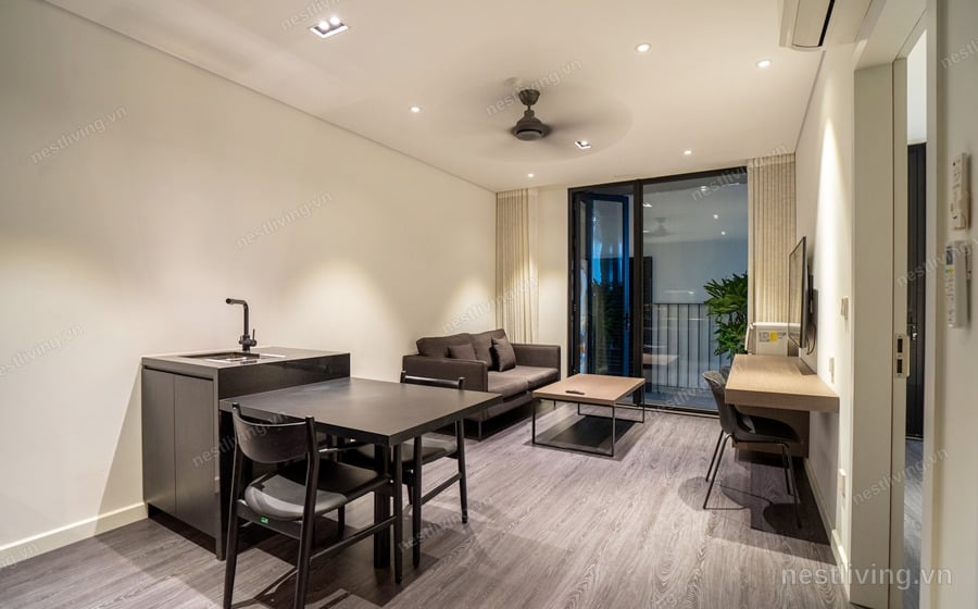 1-Bed Apartment with Balcony for Rent in West Lake, Hanoi
