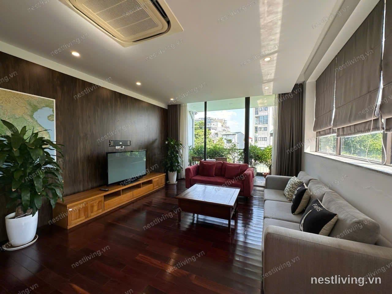 City View 4-Bed Apartment for Rent in West Lake, Hanoi