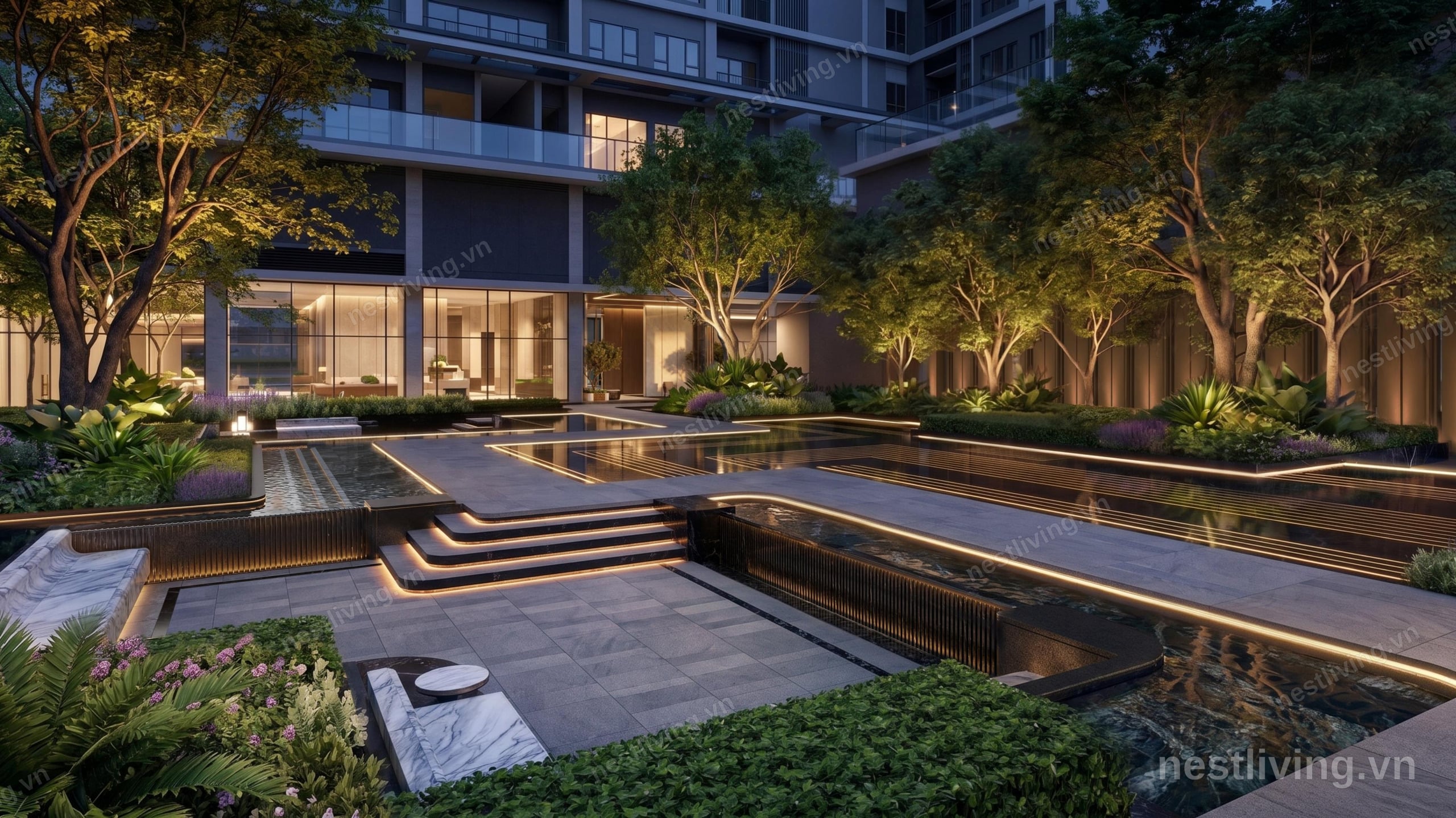 Serene Courtyard