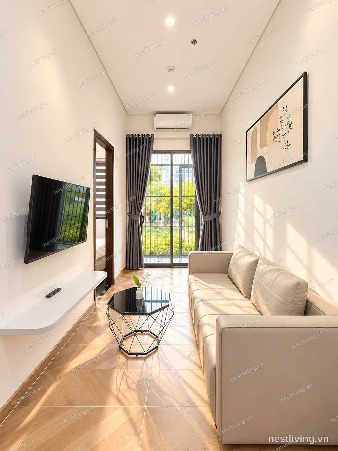 Balcony 1-Bed Apartment for Rent in Quận Sơn Trà, Da Nang