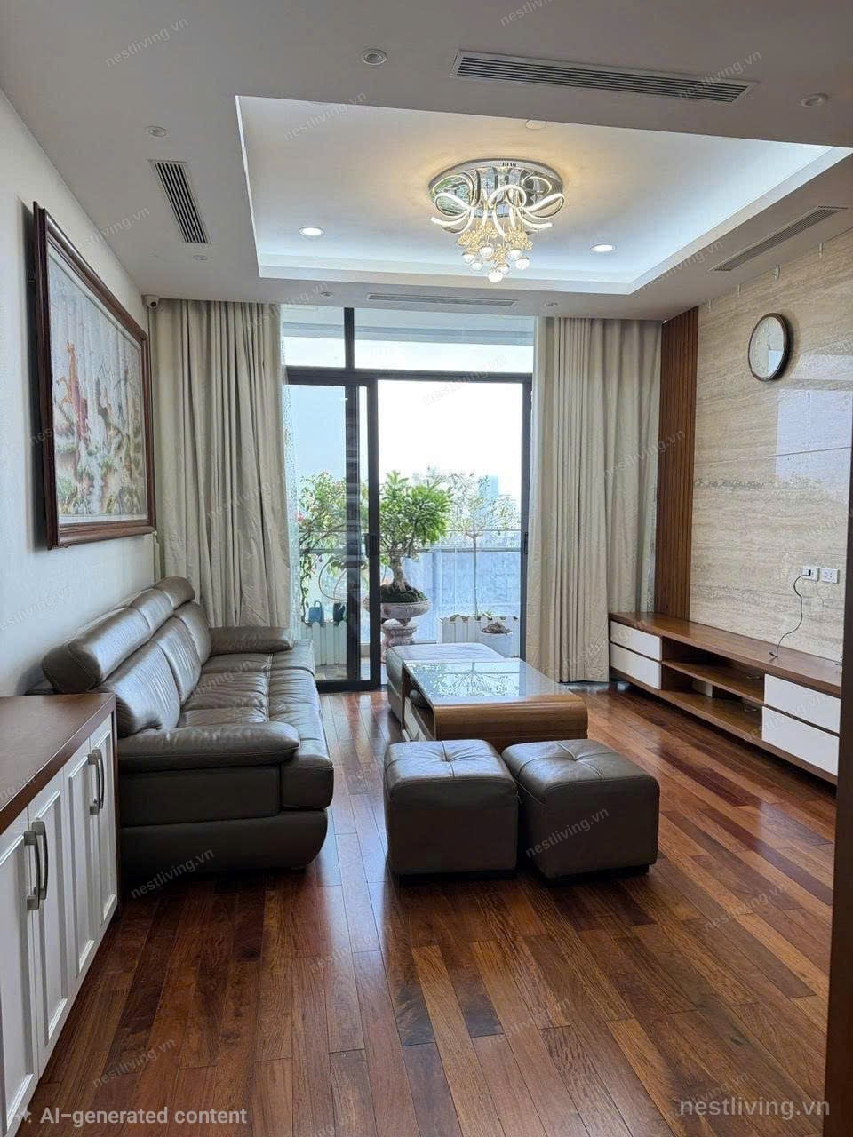 3-Bed Apartment with Balcony for Rent in West Lake, Hanoi