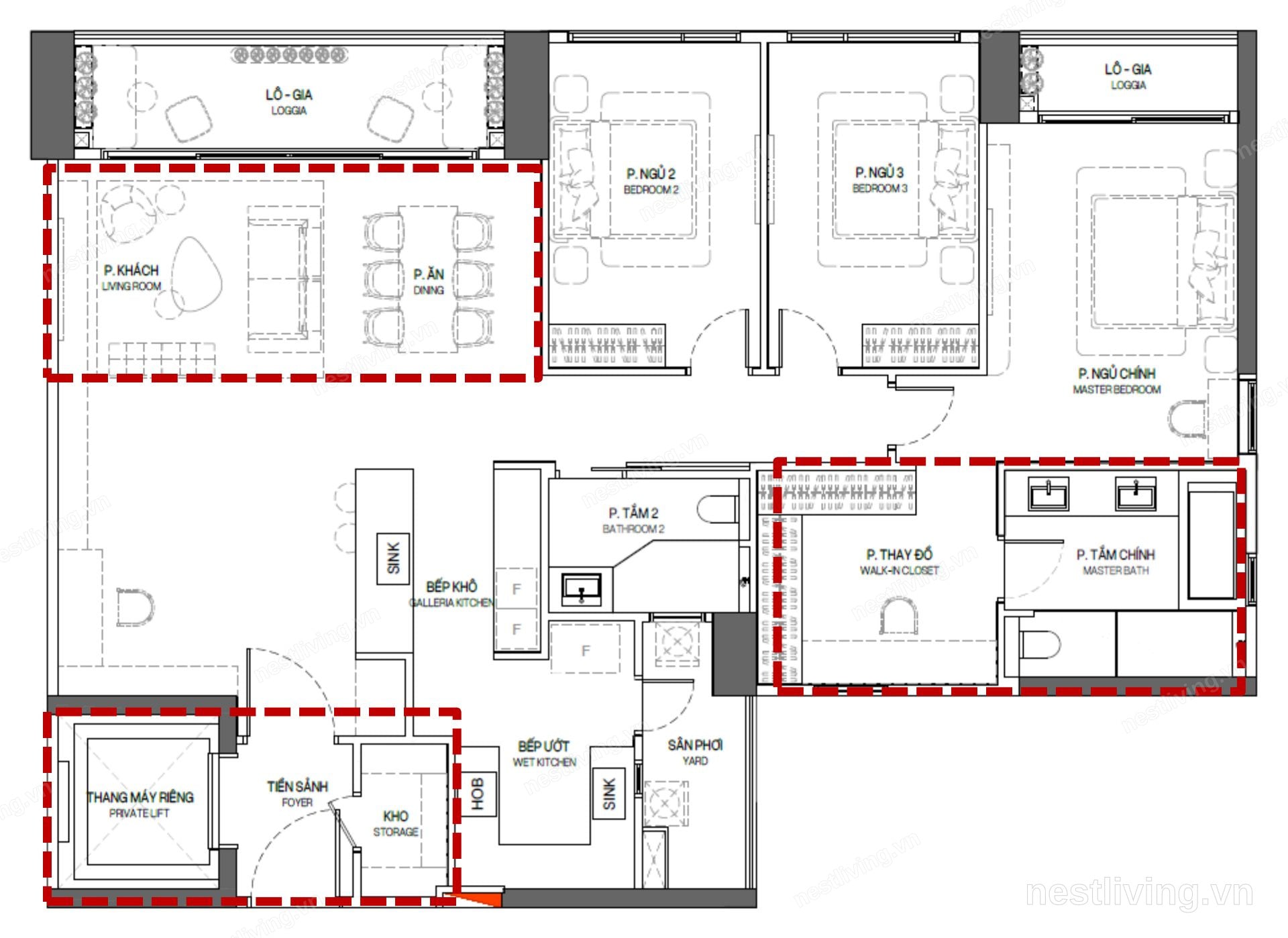 3-bedroom apartment for sale in Tây Hồ, Hanoi