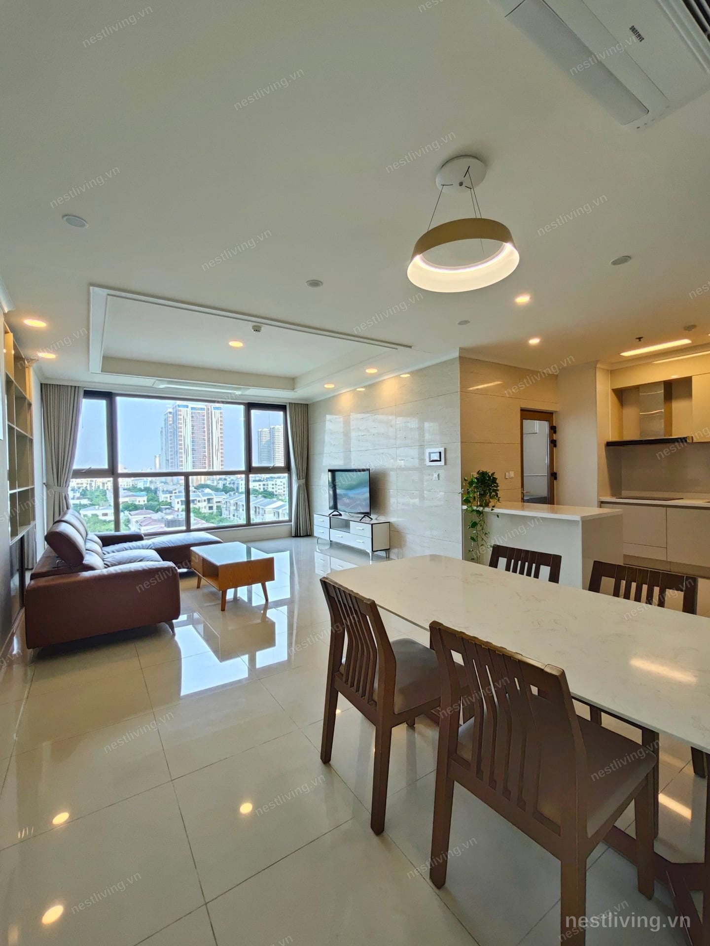 3-Bed Apartment with City View for Rent in West Lake, Hanoi