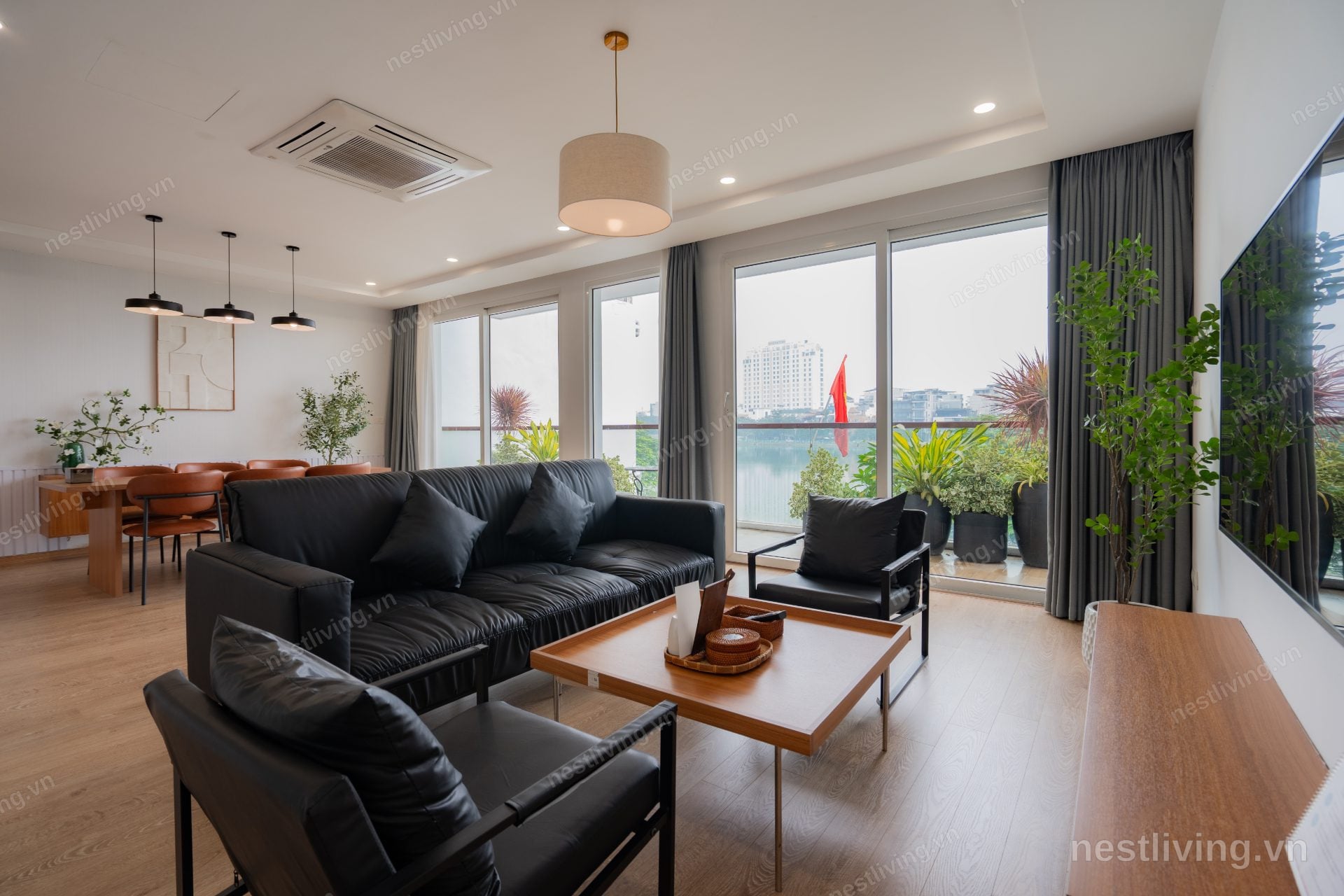 3-Bed Apartment with Lake View for Rent in West Lake, Hanoi