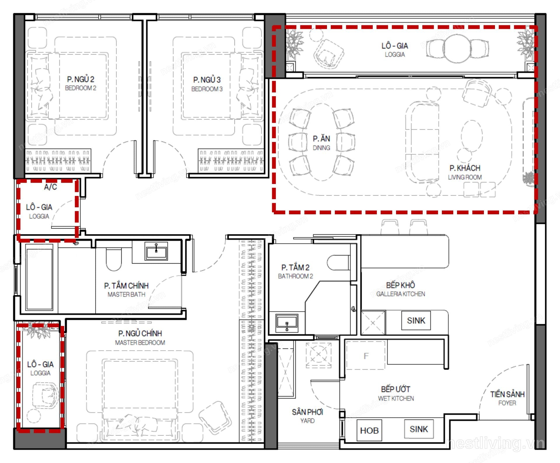 3-bedroom apartment for sale in Tây Hồ, Hanoi