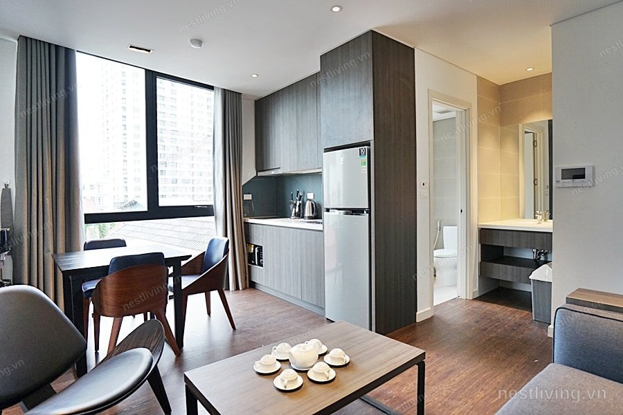 1-Bed Apartment with Balcony for Rent in West Lake, Hanoi