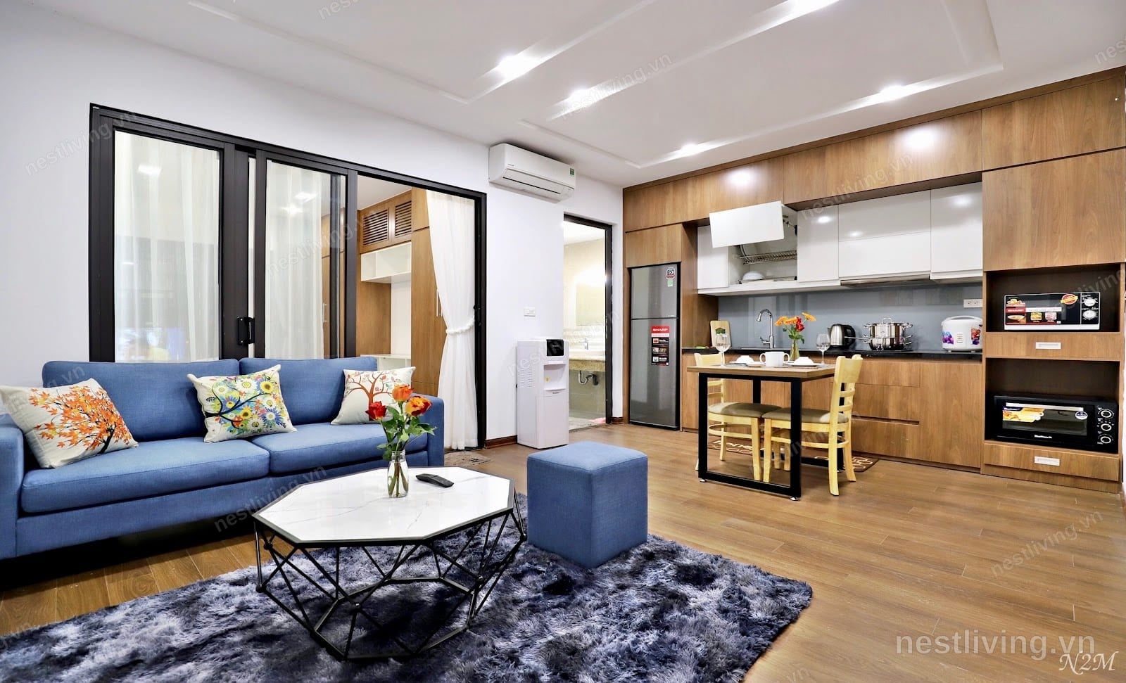 Lake View 1-Bed Apartment for Rent in West Lake, Hanoi