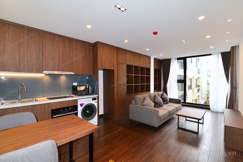 Balcony 1-Bed Apartment for Rent in West Lake, Hanoi