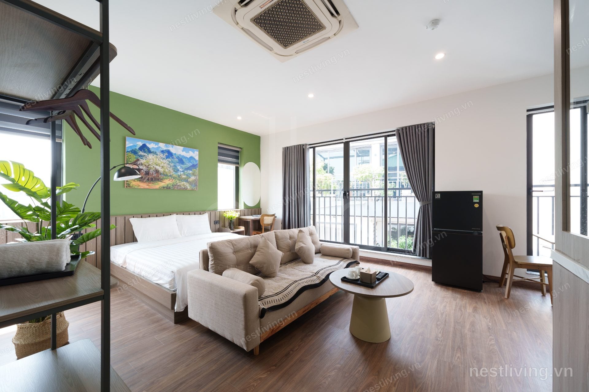 Studio with Balcony for Rent in West Lake, Hanoi