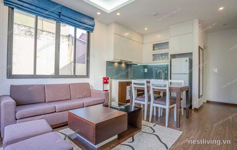 Balcony 1-Bed Apartment for Rent in West Lake, Hanoi