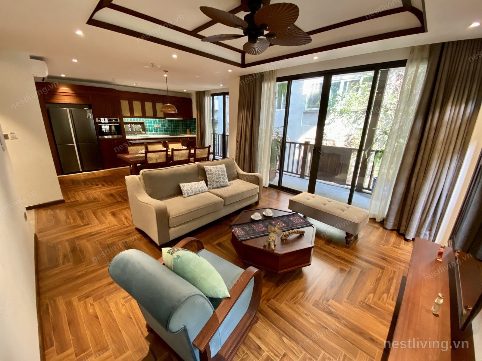 3-Bed Apartment with Balcony for Rent in West Lake, Hanoi
