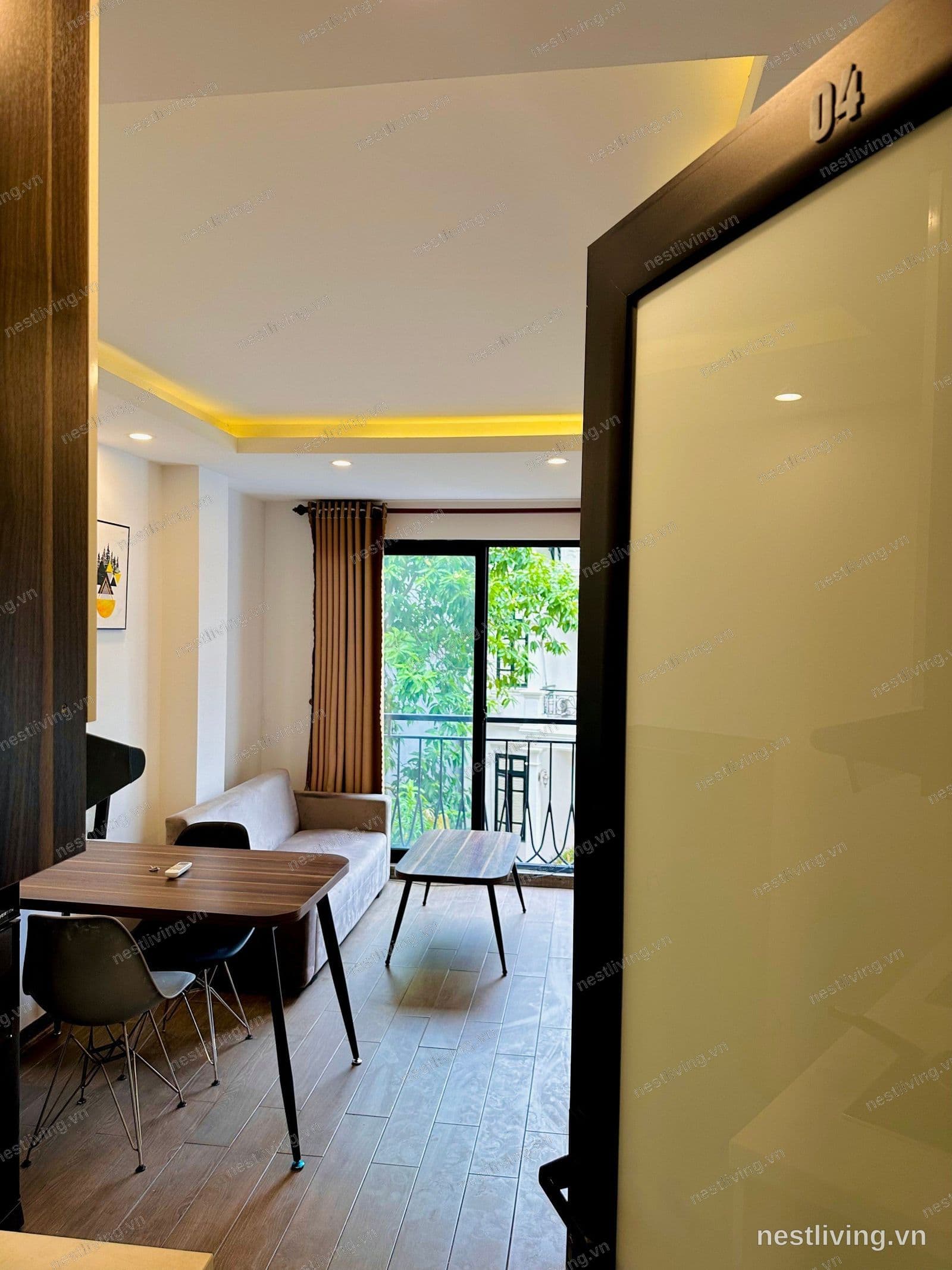 Balcony 1-Bed Apartment for Rent in West Lake, Hanoi