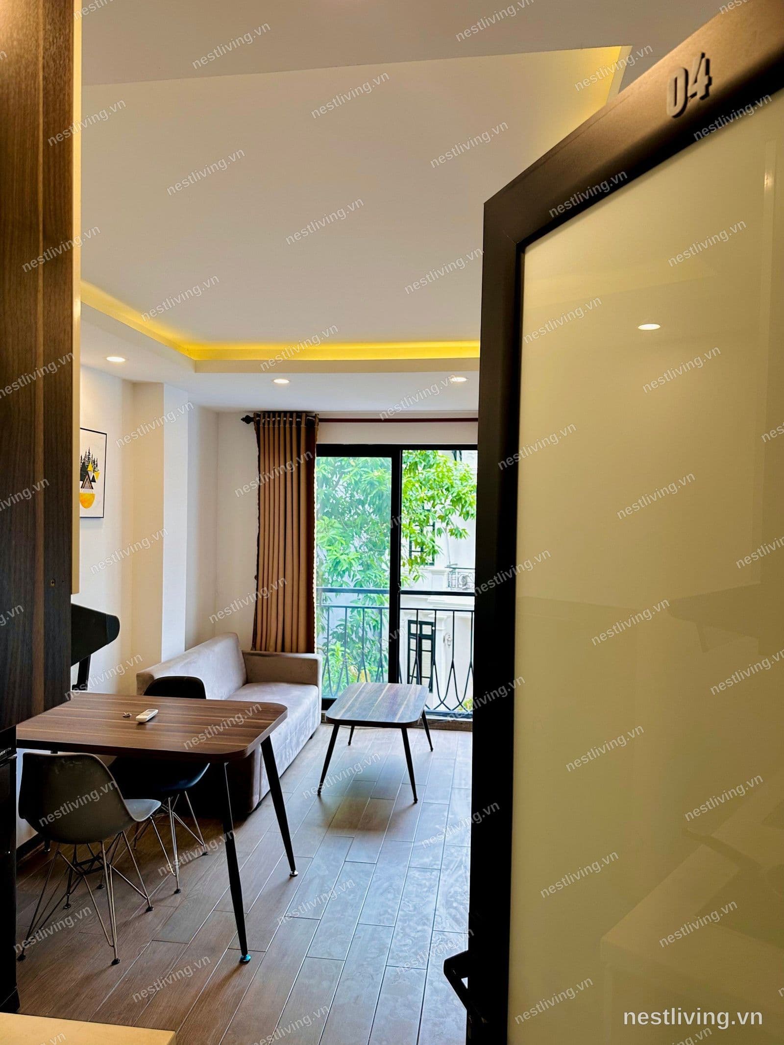 Balcony 1-Bed Apartment for Rent in West Lake, Hanoi