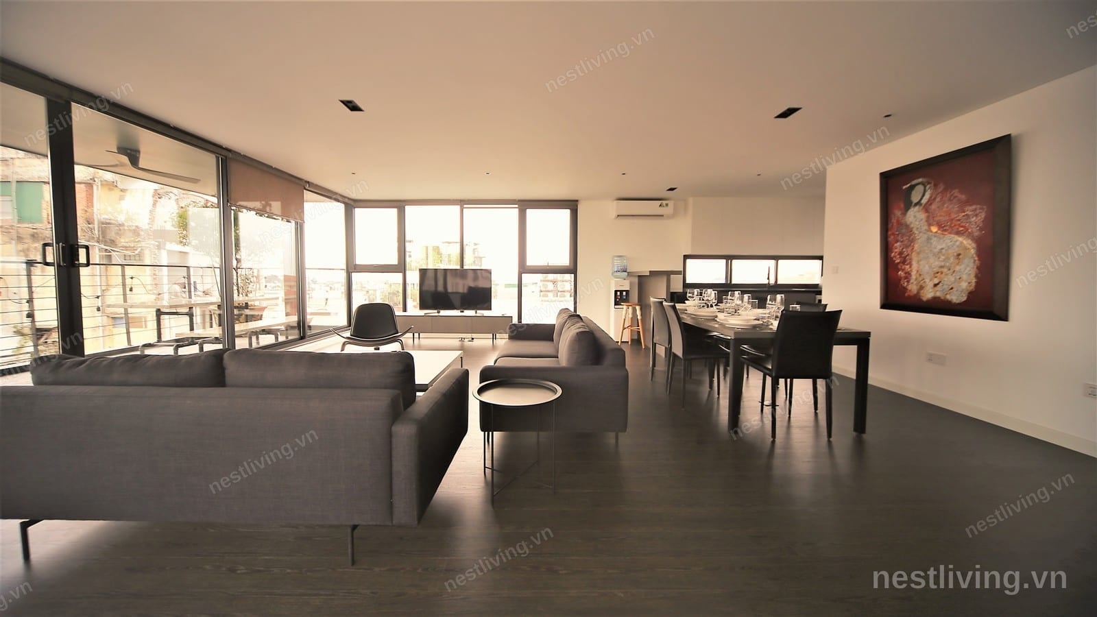 City View 3-Bed Apartment for Rent in West Lake, Hanoi