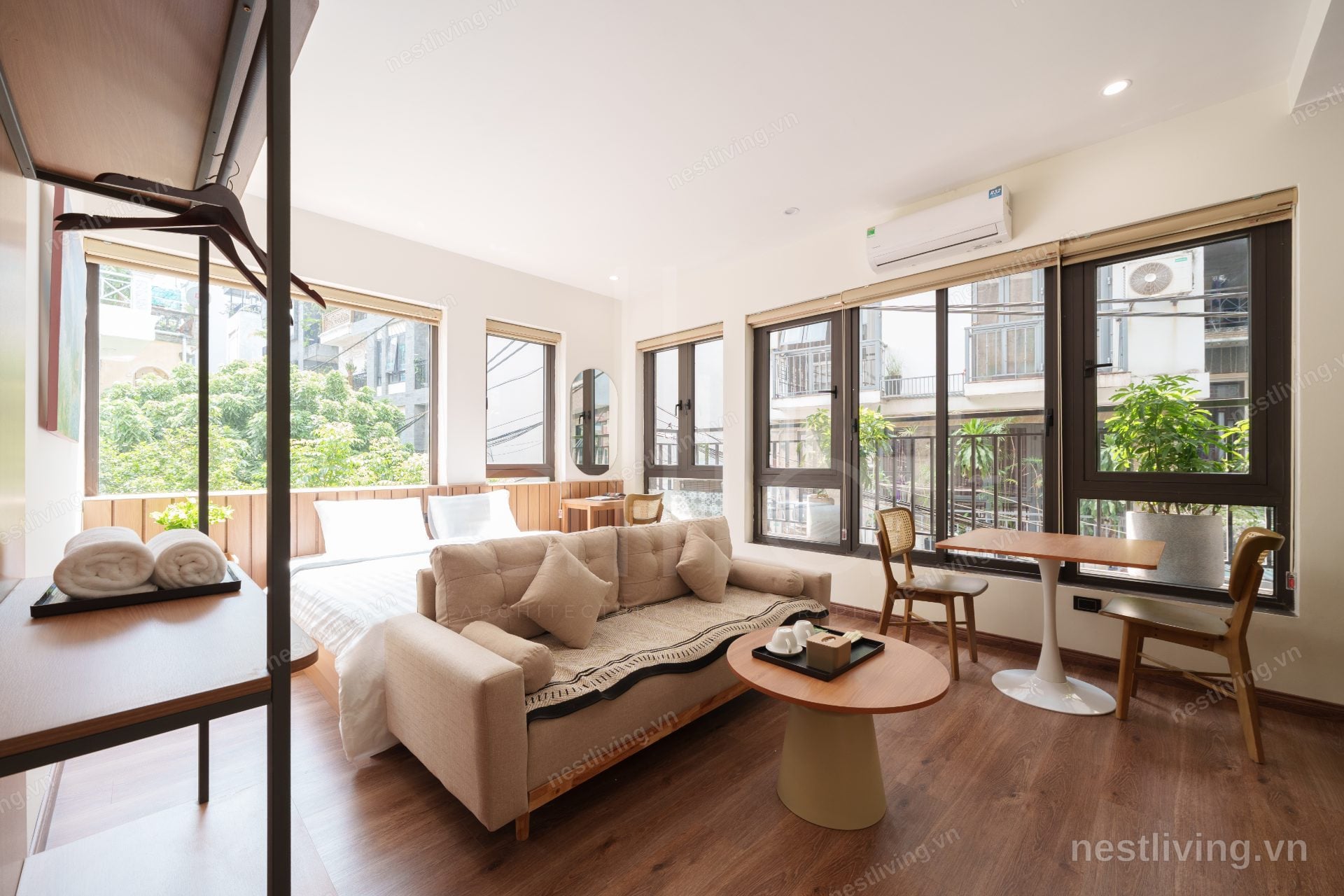 Furnished Studio for Rent in West Lake, Hanoi
