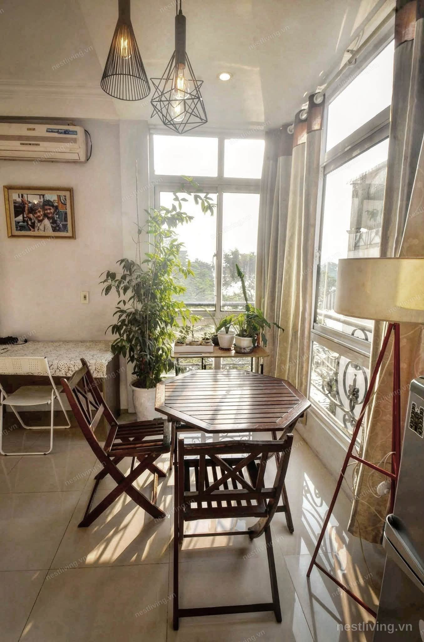 Balcony 1-Bed Apartment for Rent in West Lake, Hanoi