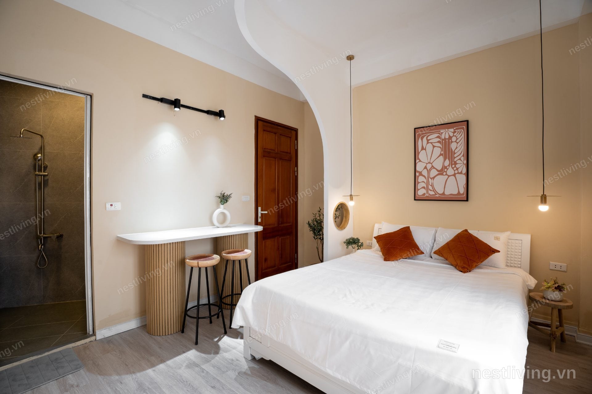 Furnished Studio for Rent in West Lake, Hanoi
