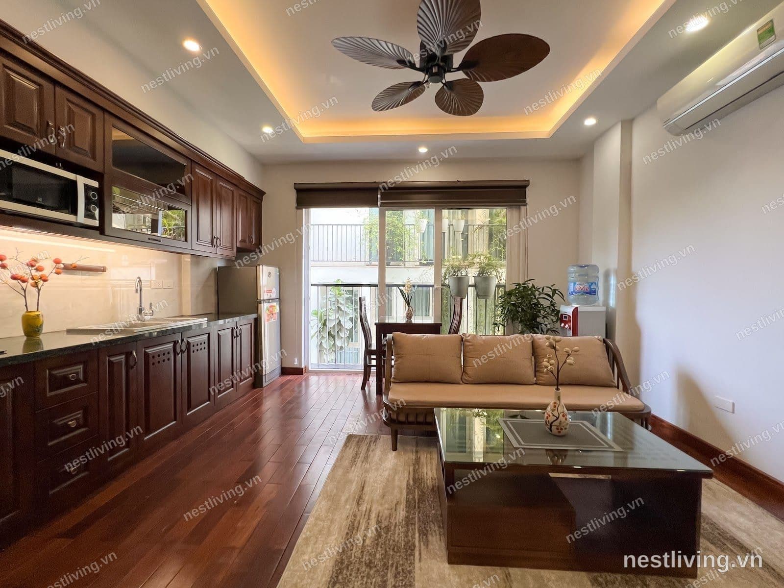 Balcony 1-Bed Apartment for Rent in Ba Dinh, Hanoi