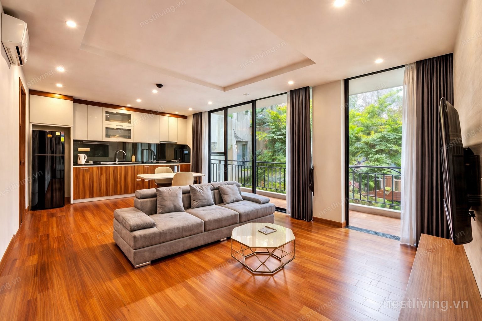 1-Bed Apartment with Balcony for Rent in West Lake, Hanoi