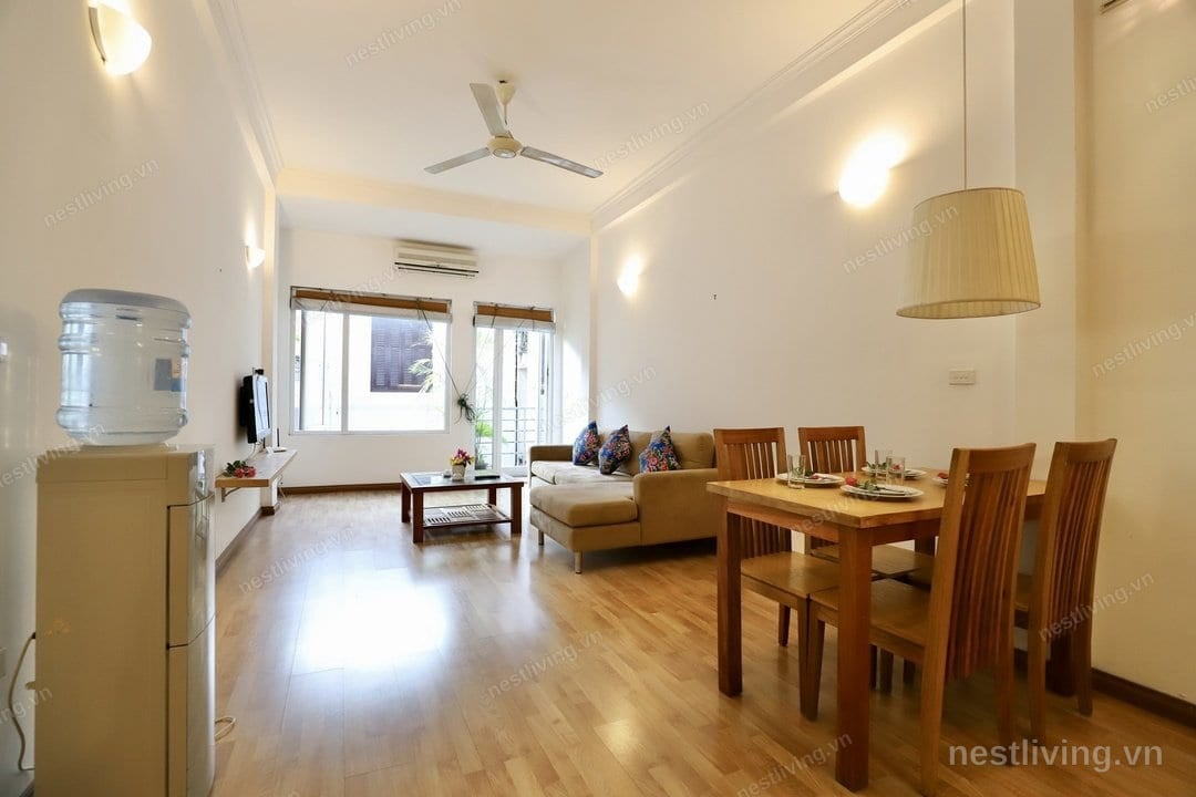 1-Bed Apartment with Balcony for Rent in Hai Ba Trung, Hanoi