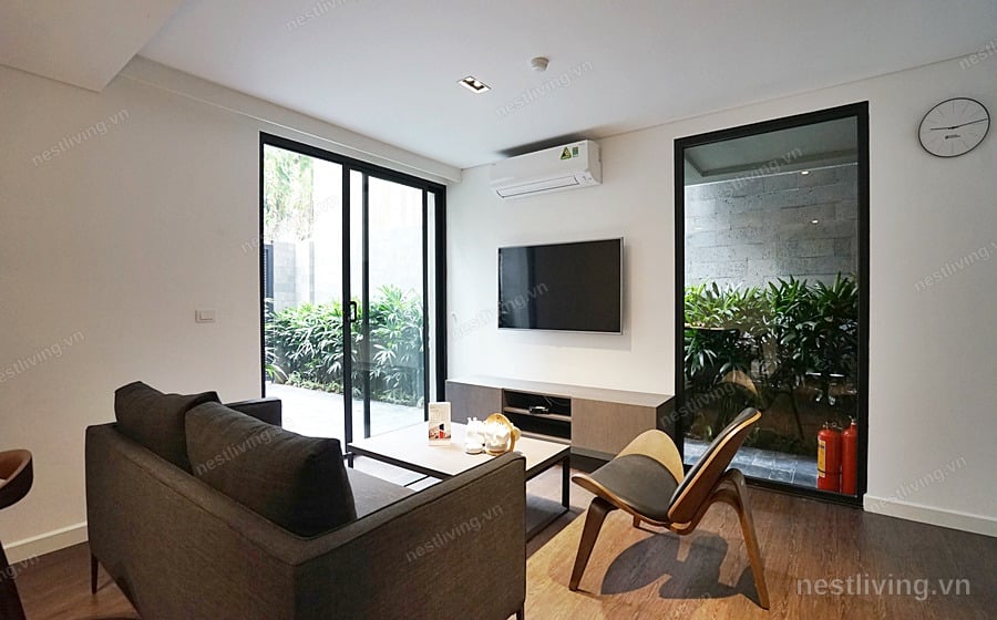 Balcony 1-Bed Apartment for Rent in West Lake, Hanoi