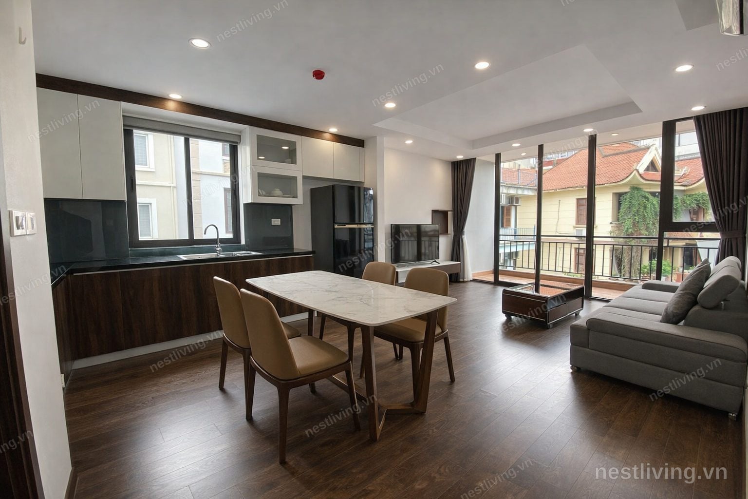 2-Bed Apartment with Balcony for Rent in West Lake, Hanoi