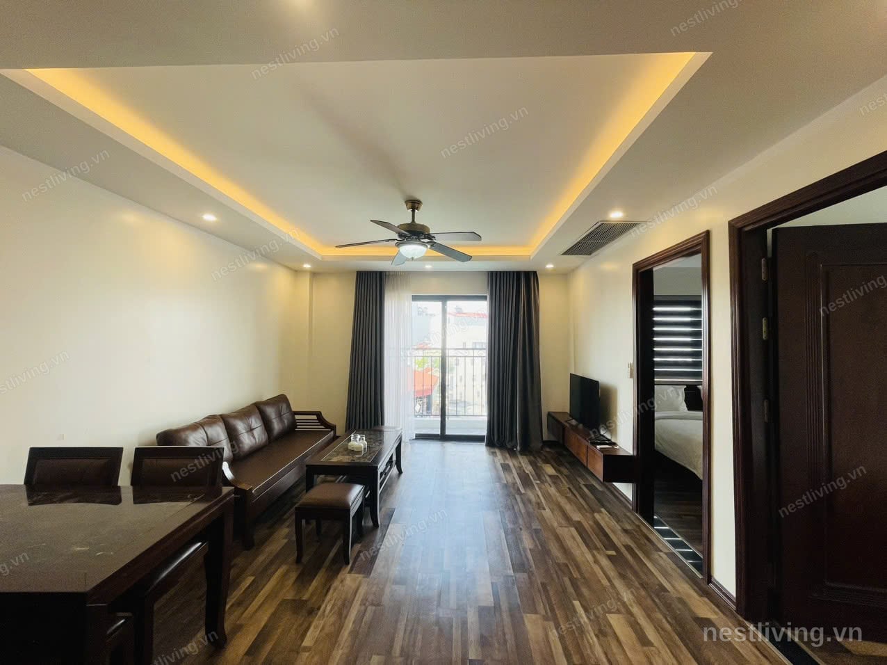 1-Bed Apartment with Balcony for Rent in West Lake, Hanoi