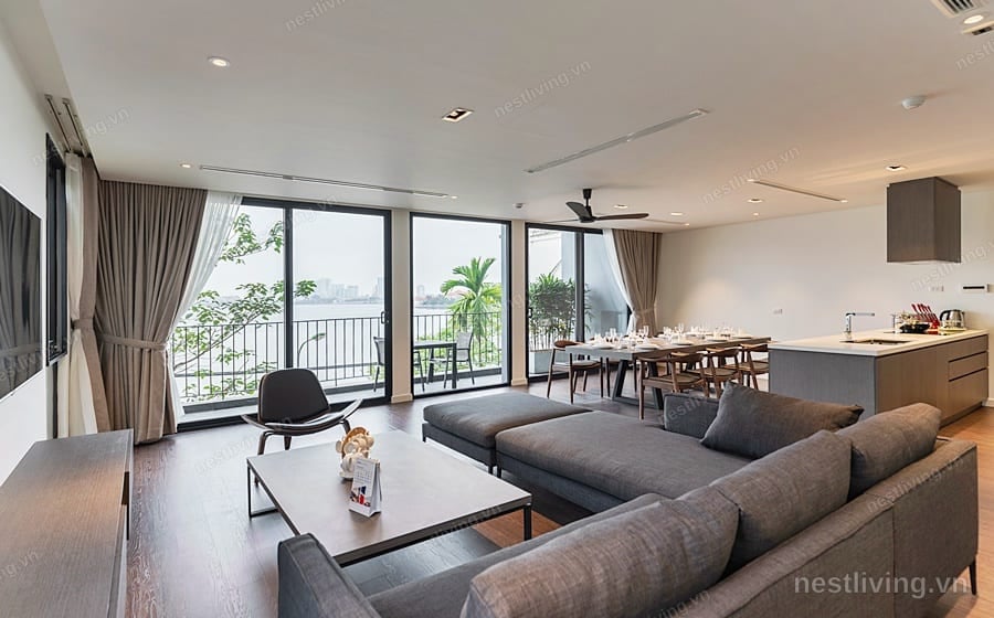 4-Bed Apartment with Lake View for Rent in West Lake, Hanoi