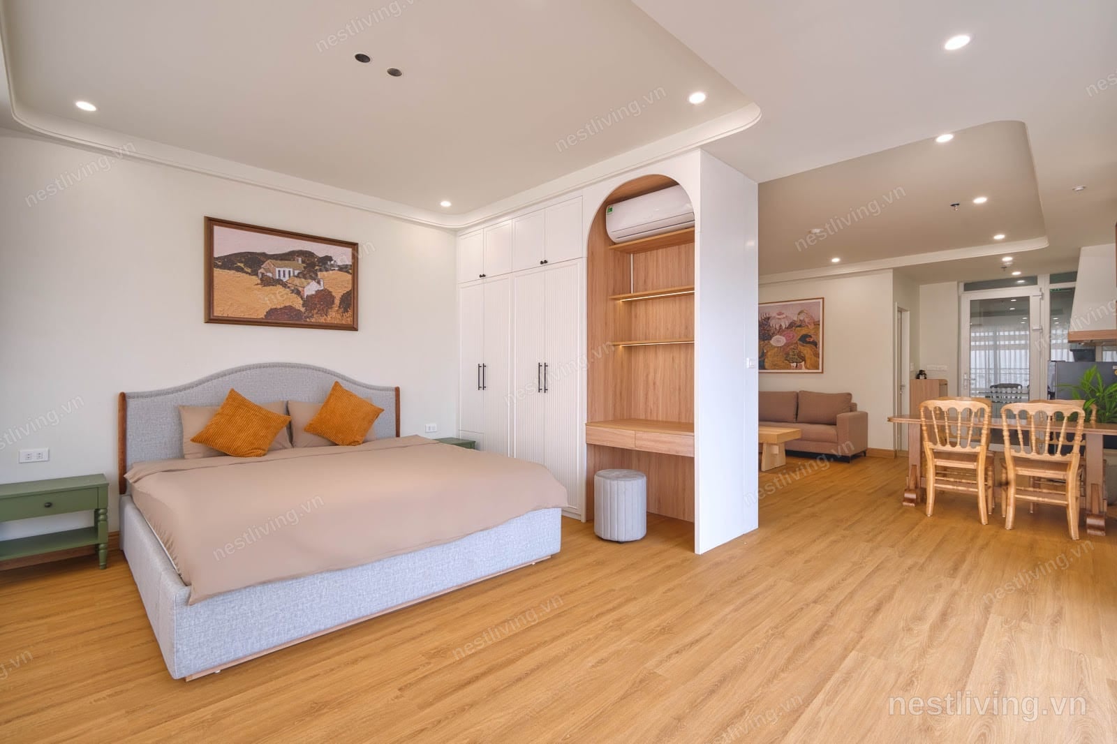 1-Bed Apartment with Lake View for Rent in Cau Giay, Hanoi