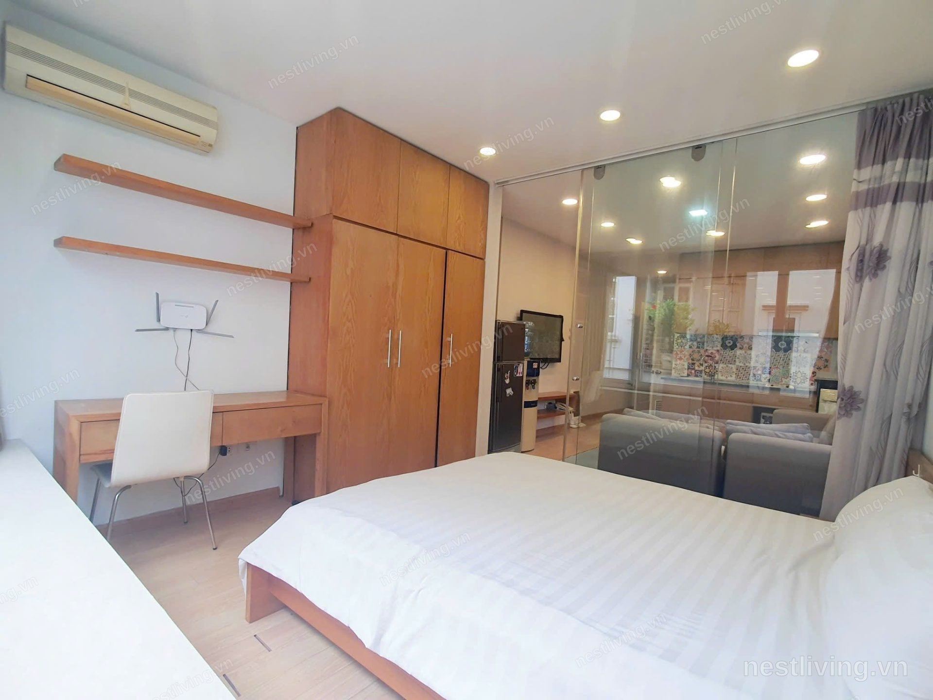 1-Bed Apartment with Balcony for Rent in West Lake, Hanoi