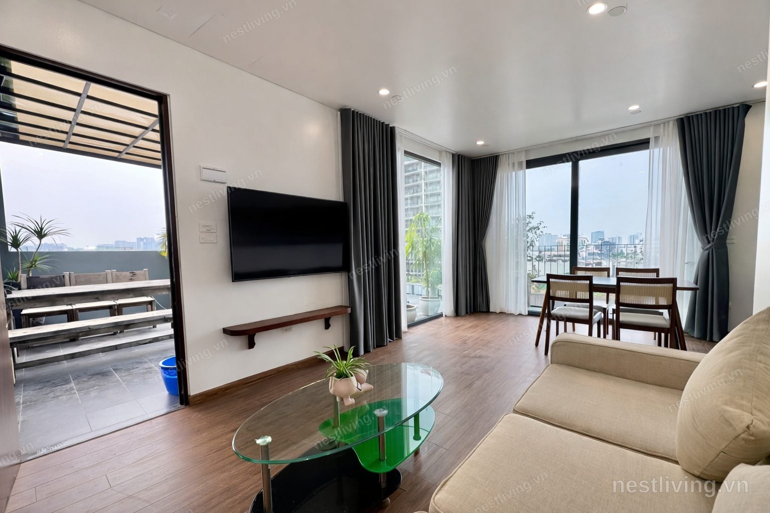 2-Bed Apartment with Balcony for Rent in West Lake, Hanoi