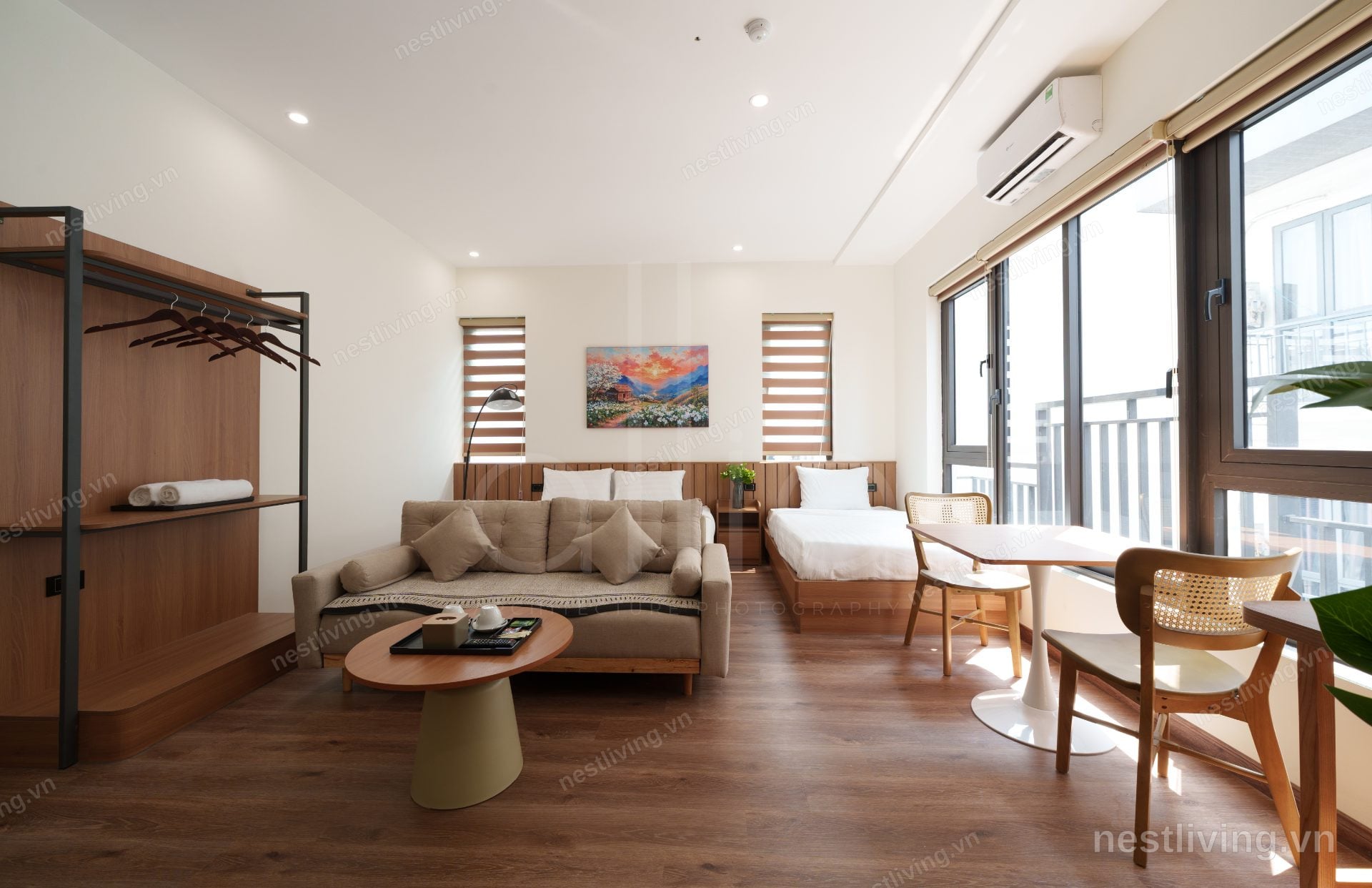 Furnished Studio for Rent in West Lake, Hanoi