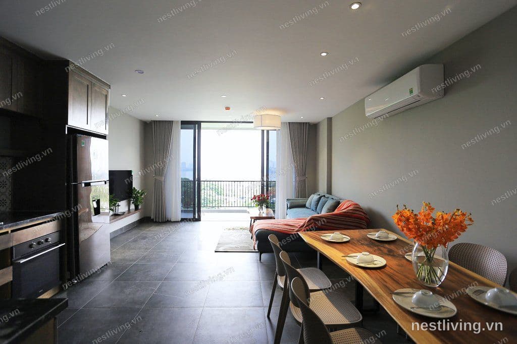 Lake View 2-Bed Apartment for Rent in West Lake, Hanoi